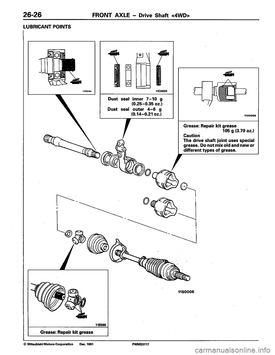 MITSUBISHI COLT 1992 Workshop Manual MITSUBISHI COLT 1992 Workshop Manual