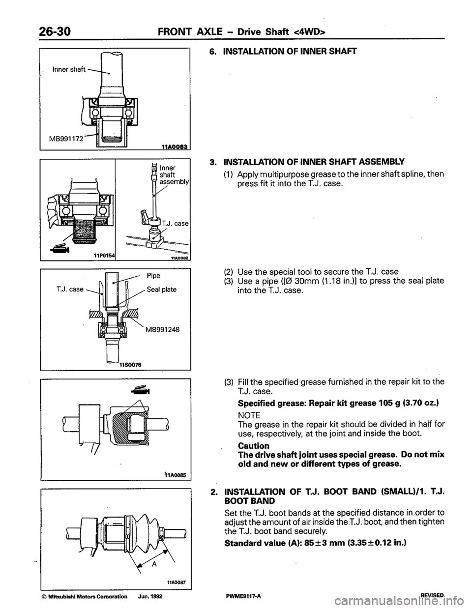 MITSUBISHI COLT 1992 Workshop Manual MITSUBISHI COLT 1992 Workshop Manual