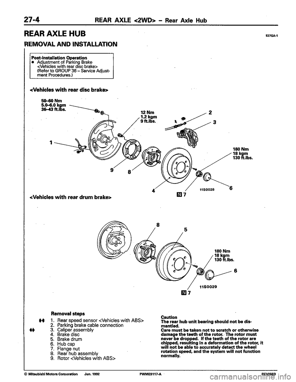 MITSUBISHI COLT 1992 Workshop Manual MITSUBISHI COLT 1992 Workshop Manual