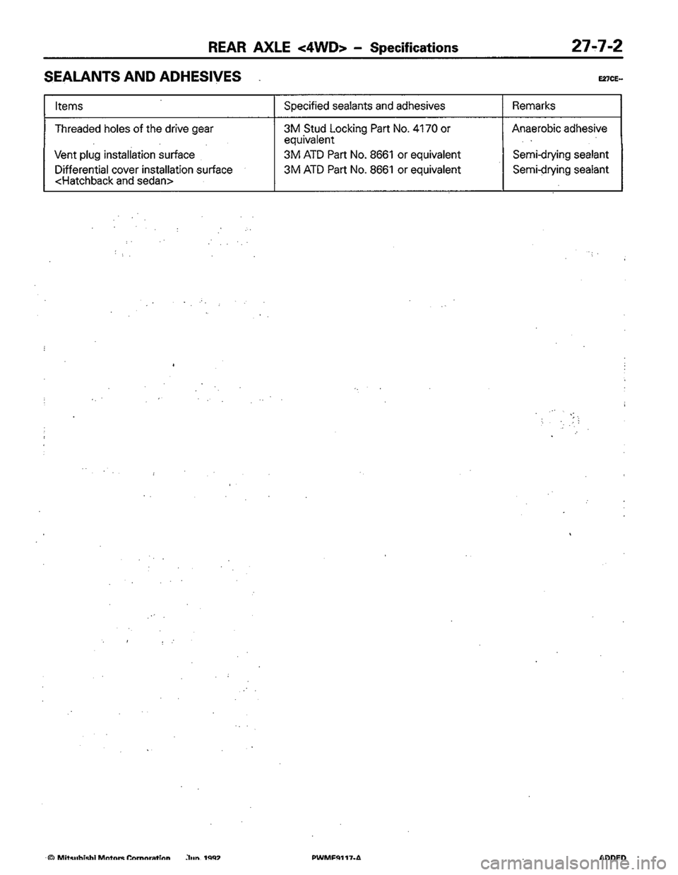 MITSUBISHI COLT 1992 Workshop Manual MITSUBISHI COLT 1992 Workshop Manual