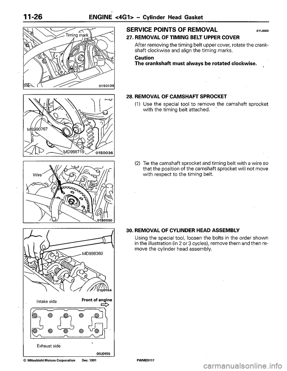 MITSUBISHI COLT 1992 Manual PDF MITSUBISHI COLT 1992 Manual PDF