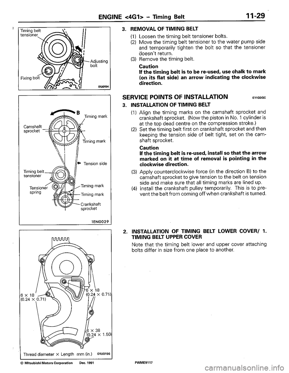 MITSUBISHI COLT 1992 Manual PDF MITSUBISHI COLT 1992 Manual PDF