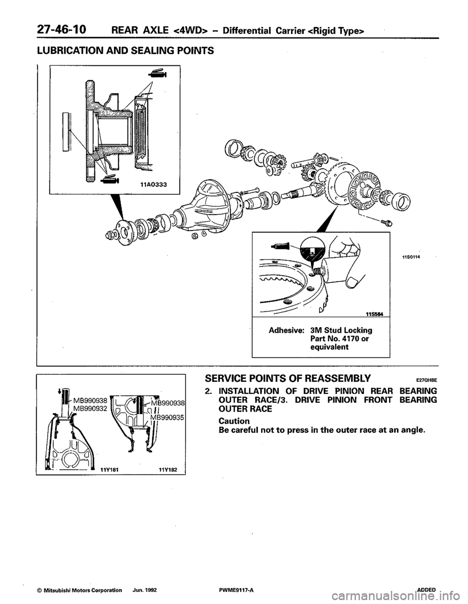 MITSUBISHI COLT 1992 Workshop Manual MITSUBISHI COLT 1992 Workshop Manual