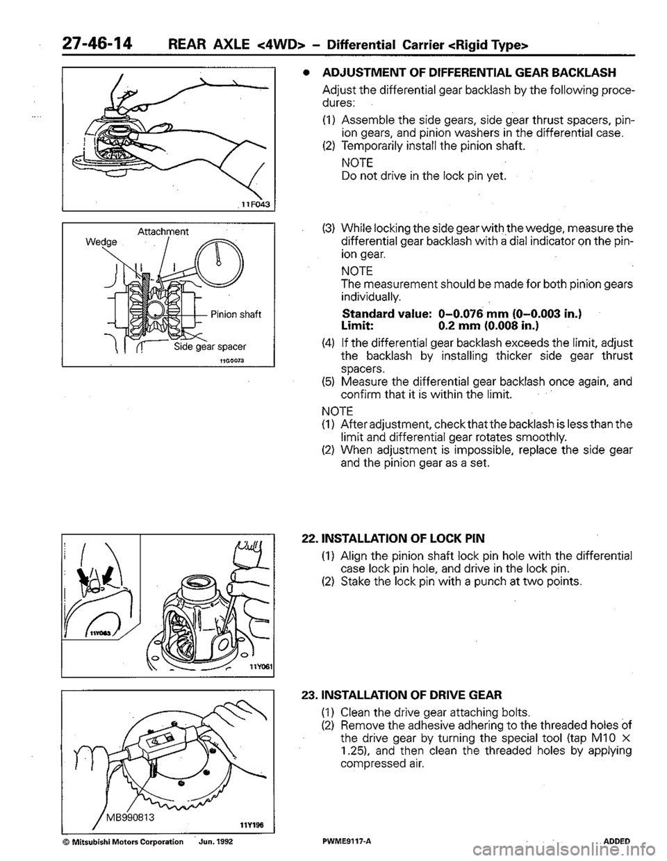 MITSUBISHI COLT 1992 Workshop Manual MITSUBISHI COLT 1992 Workshop Manual