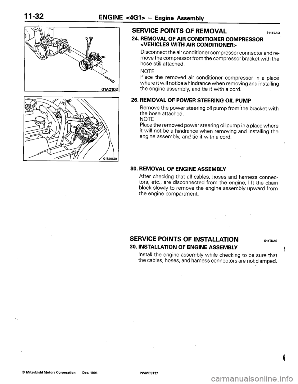 MITSUBISHI COLT 1992 Manual PDF MITSUBISHI COLT 1992 Manual PDF