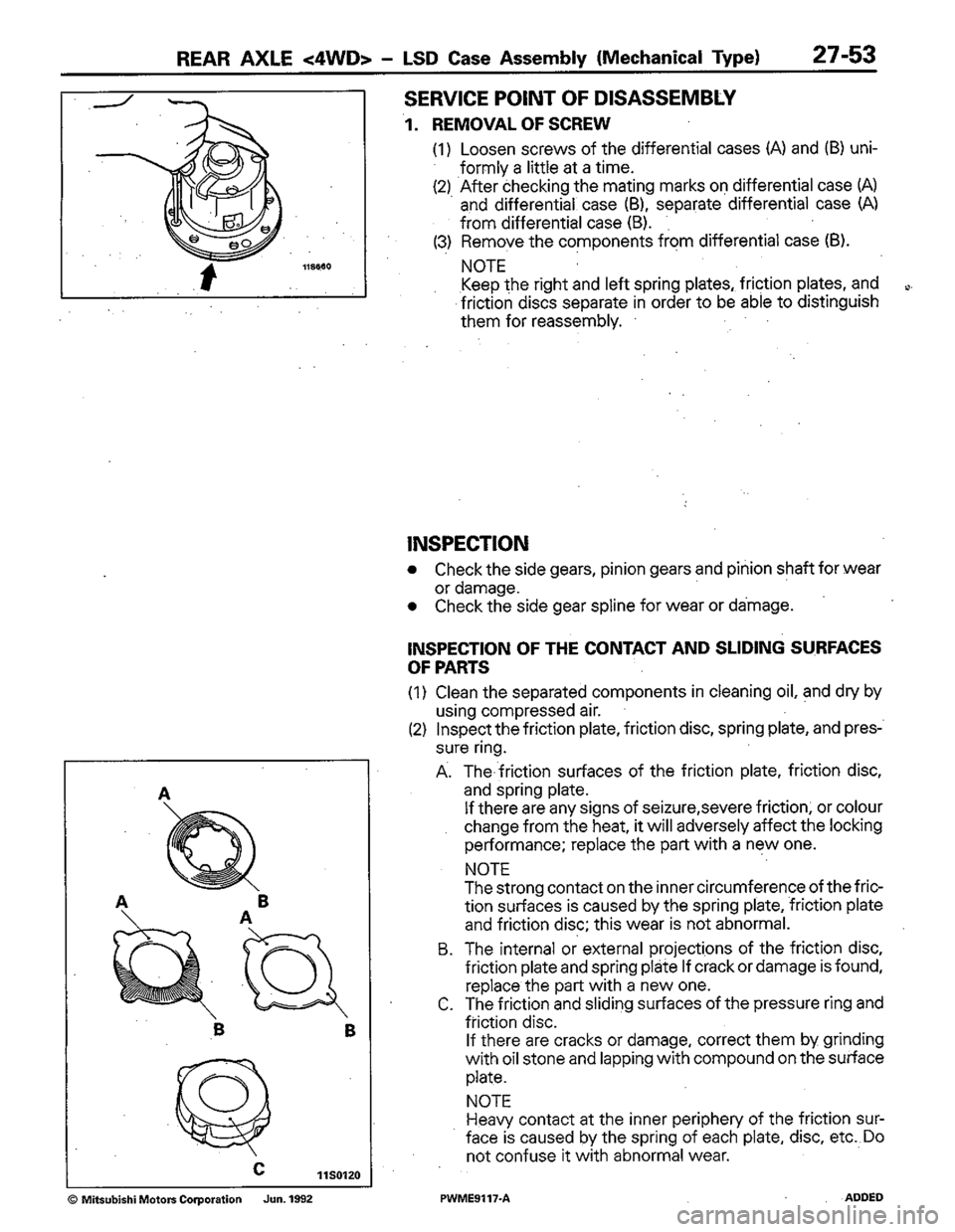 MITSUBISHI COLT 1992 Workshop Manual MITSUBISHI COLT 1992 Workshop Manual