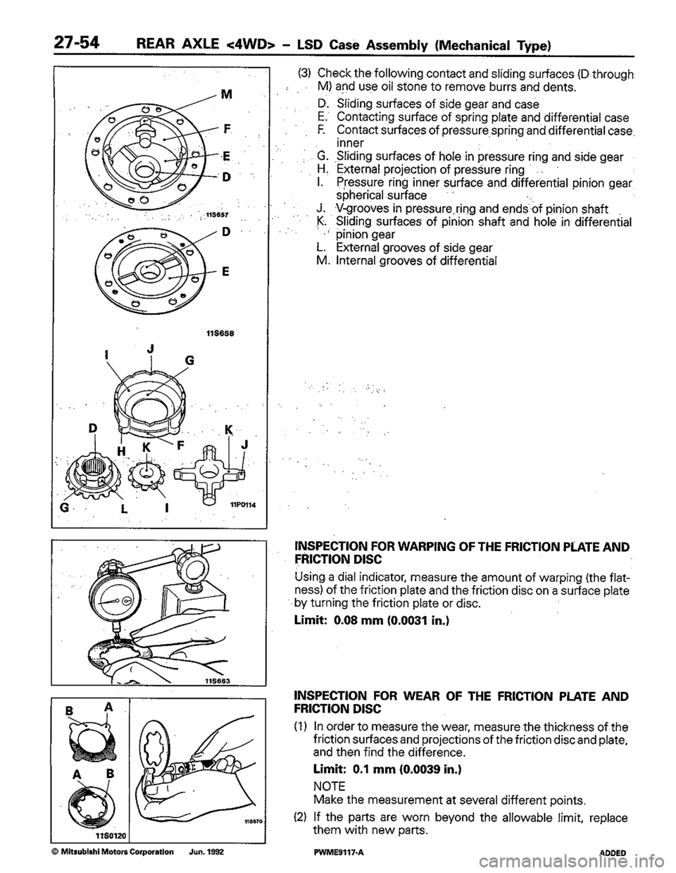 MITSUBISHI COLT 1992 Workshop Manual MITSUBISHI COLT 1992 Workshop Manual