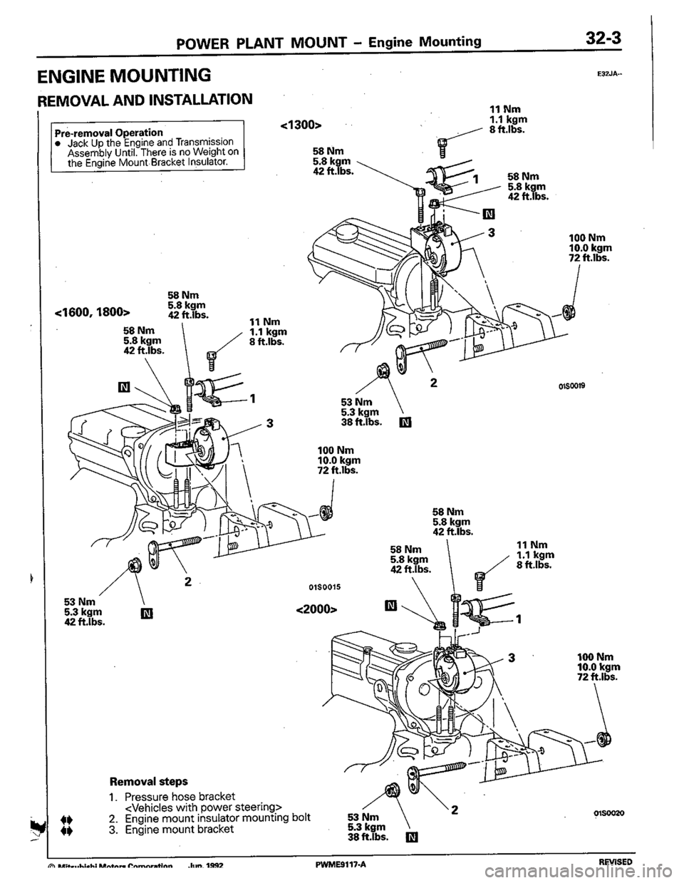 MITSUBISHI COLT 1992 Workshop Manual MITSUBISHI COLT 1992 Workshop Manual