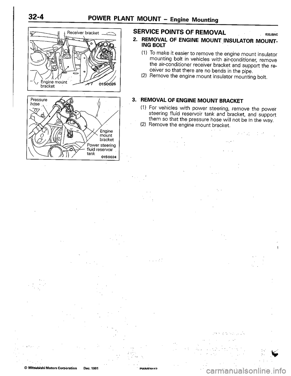 MITSUBISHI COLT 1992 Workshop Manual MITSUBISHI COLT 1992 Workshop Manual