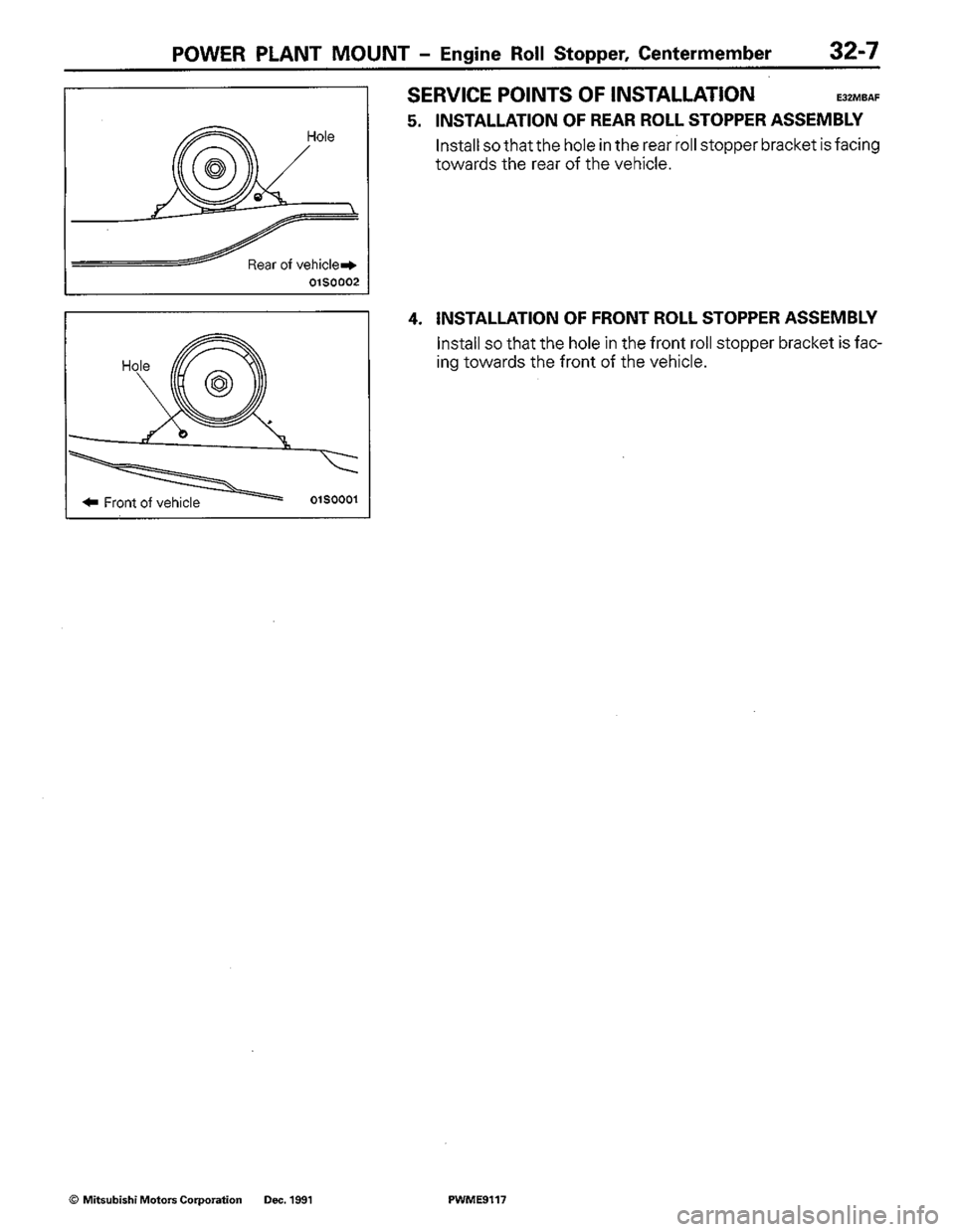 MITSUBISHI COLT 1992 Workshop Manual MITSUBISHI COLT 1992 Workshop Manual