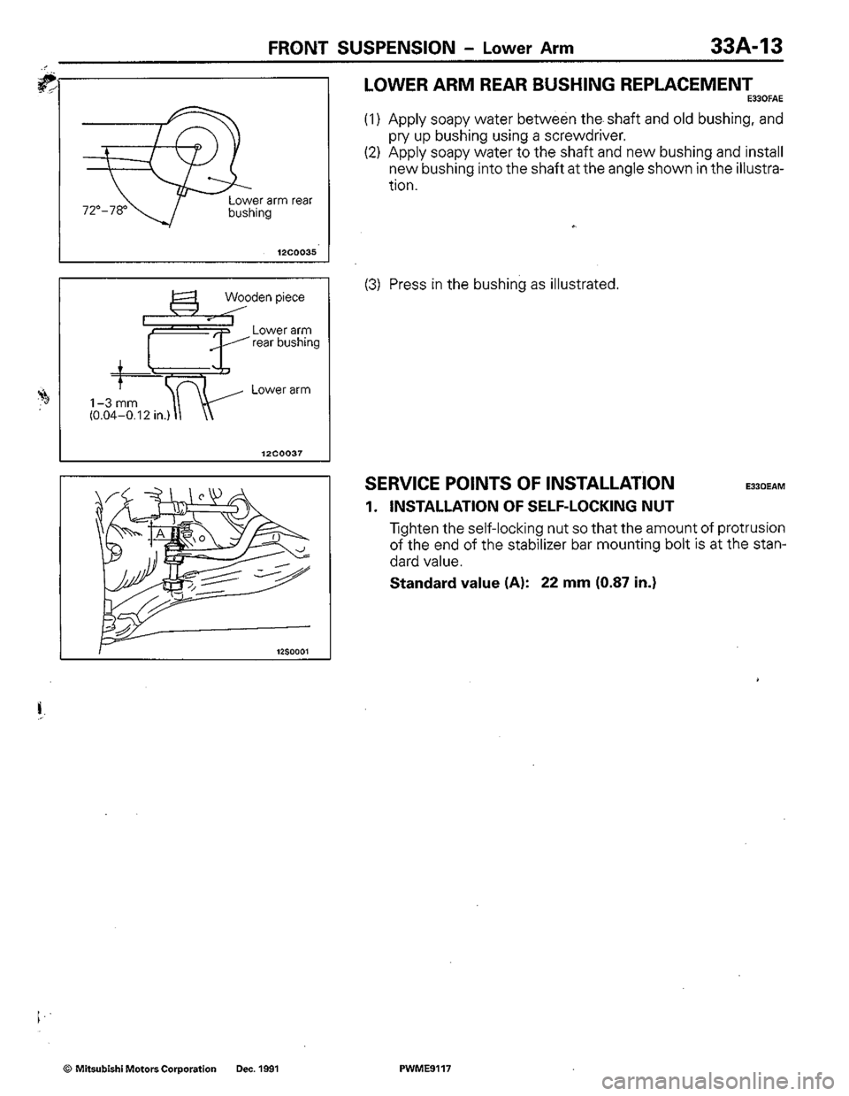 MITSUBISHI COLT 1992 Workshop Manual MITSUBISHI COLT 1992 Workshop Manual