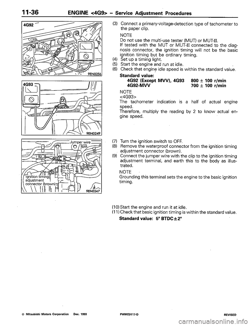 MITSUBISHI COLT 1992 Manual Online MITSUBISHI COLT 1992 Manual Online