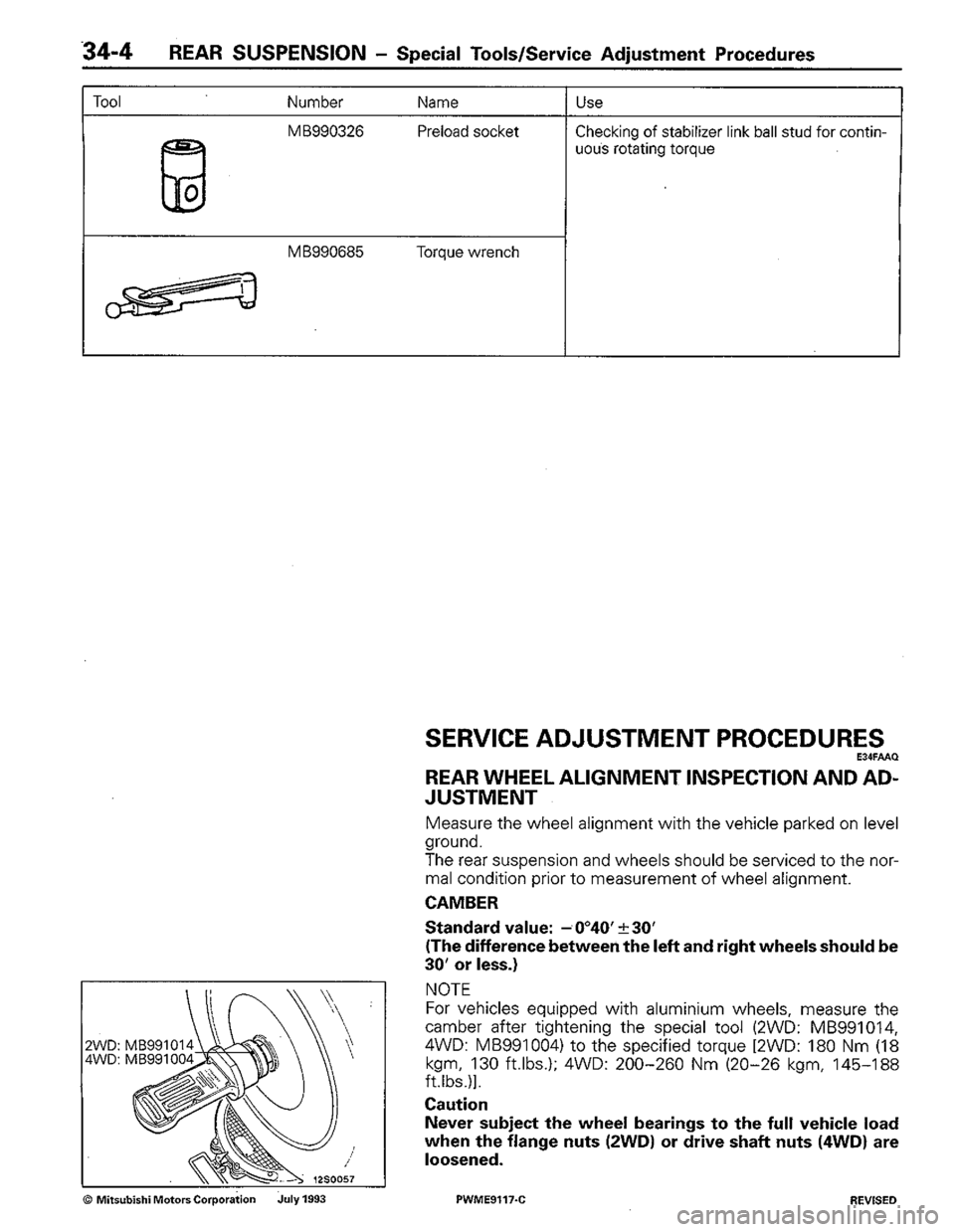 MITSUBISHI COLT 1992 Workshop Manual MITSUBISHI COLT 1992 Workshop Manual