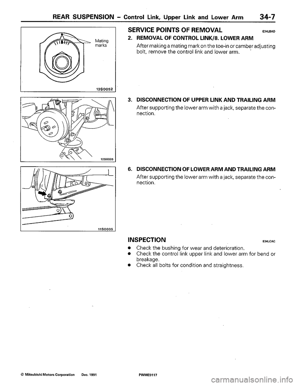 MITSUBISHI COLT 1992 Workshop Manual MITSUBISHI COLT 1992 Workshop Manual