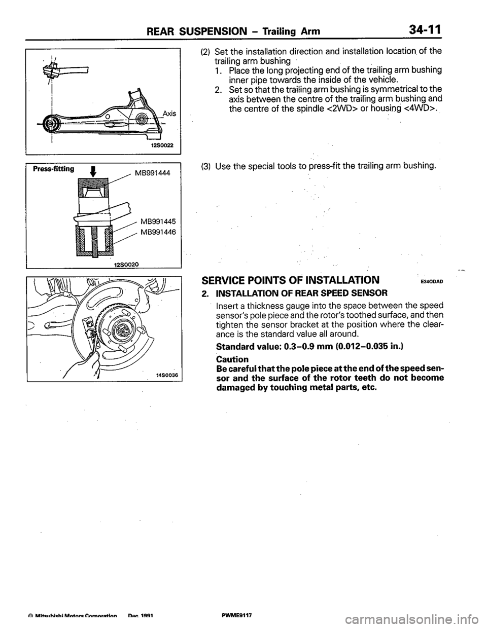 MITSUBISHI COLT 1992 Workshop Manual MITSUBISHI COLT 1992 Workshop Manual