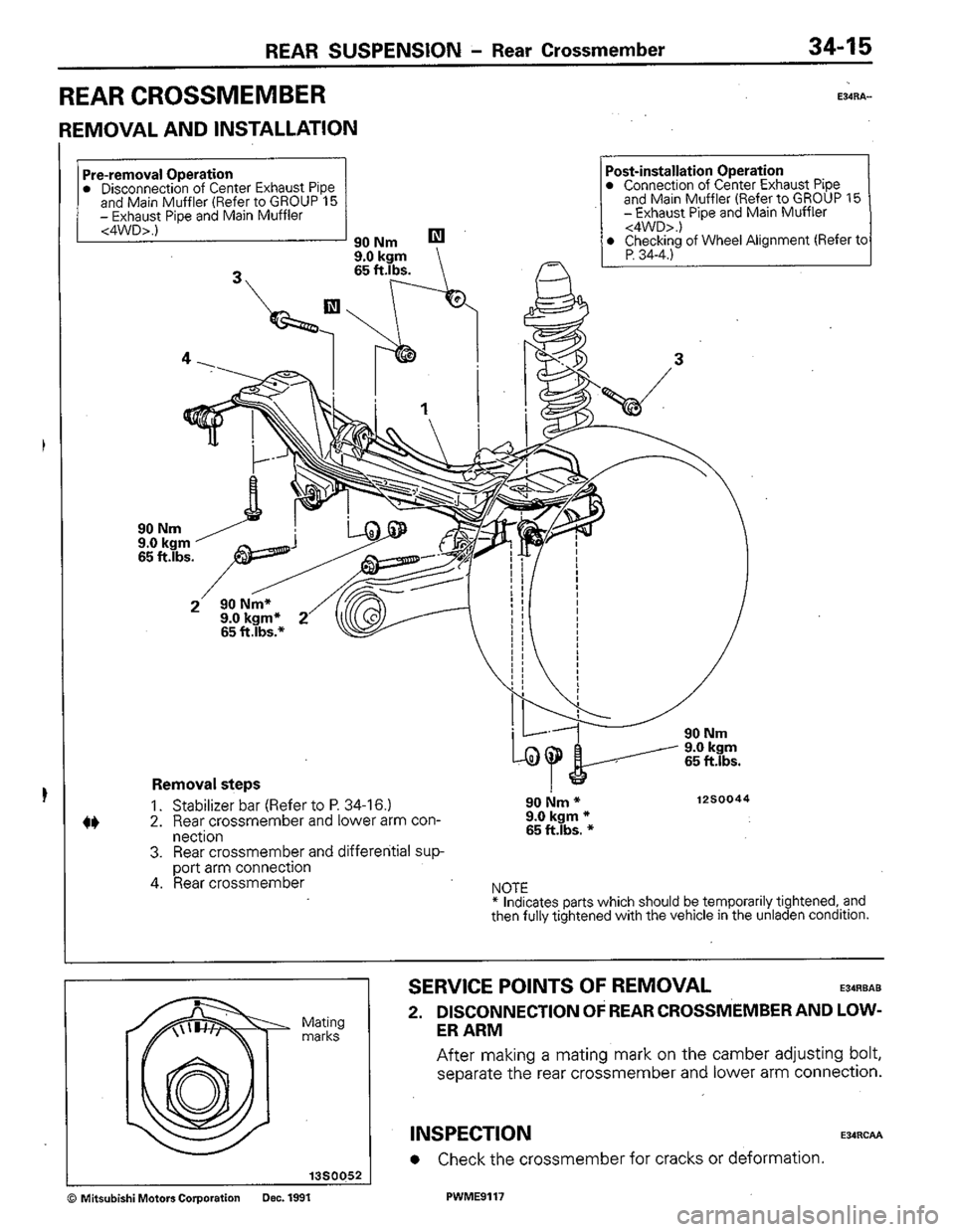 MITSUBISHI COLT 1992 Workshop Manual MITSUBISHI COLT 1992 Workshop Manual