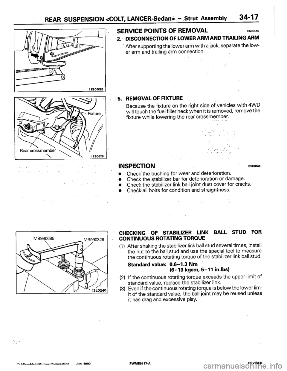 MITSUBISHI COLT 1992 Workshop Manual MITSUBISHI COLT 1992 Workshop Manual