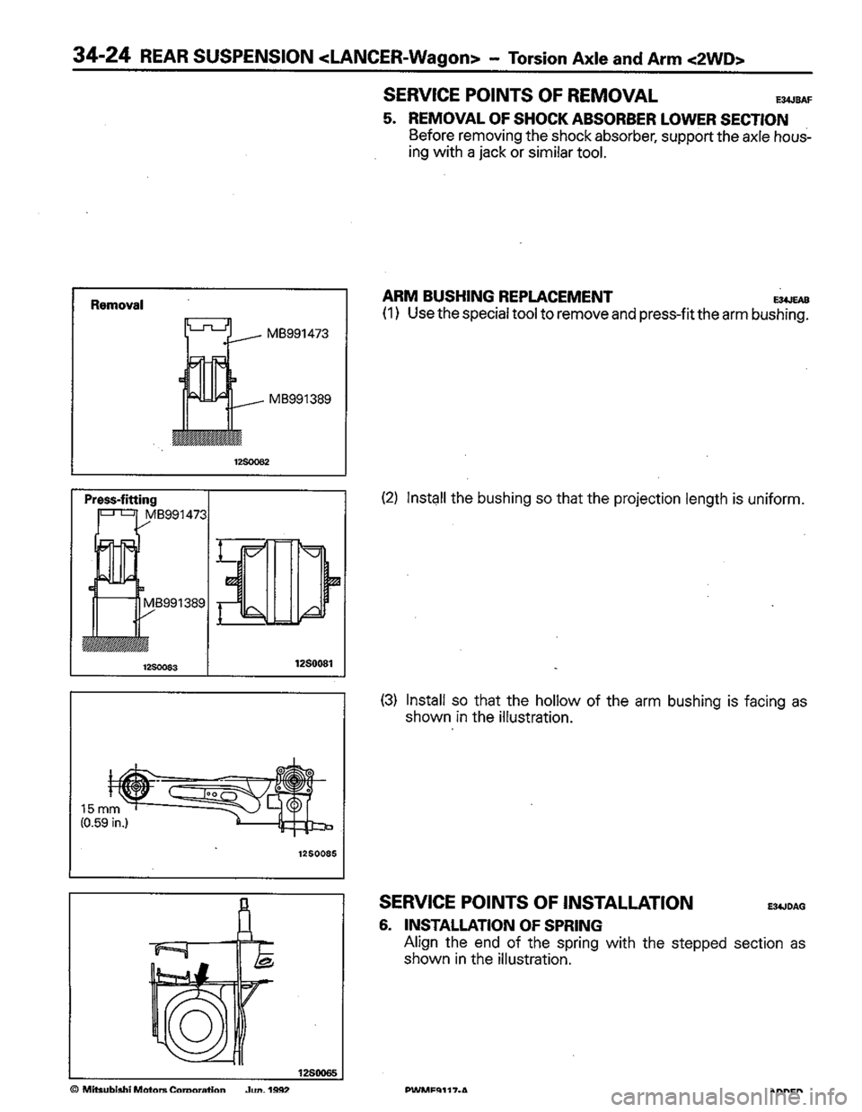 MITSUBISHI COLT 1992 Workshop Manual MITSUBISHI COLT 1992 Workshop Manual