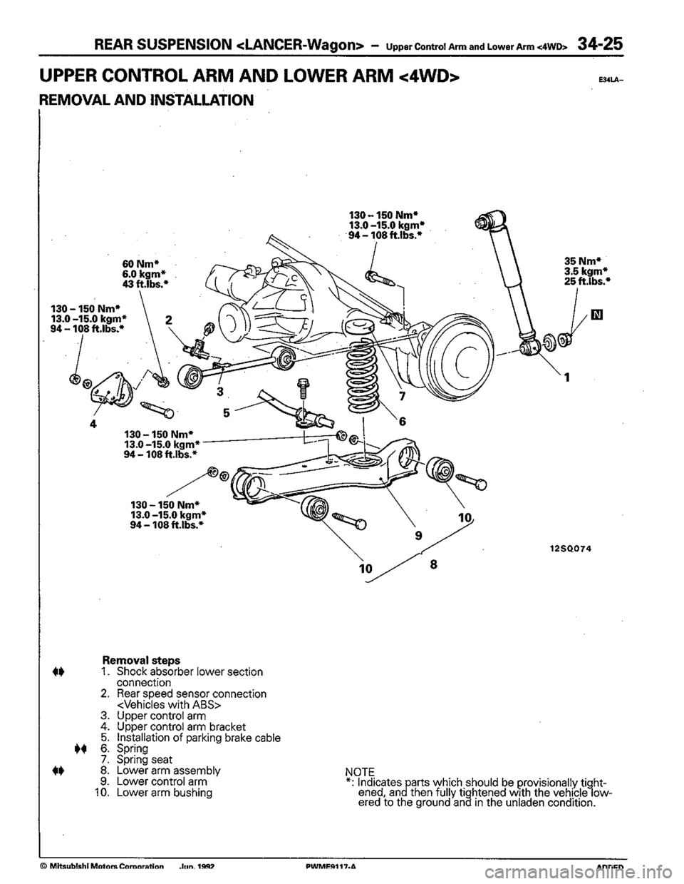 MITSUBISHI COLT 1992 Workshop Manual MITSUBISHI COLT 1992 Workshop Manual