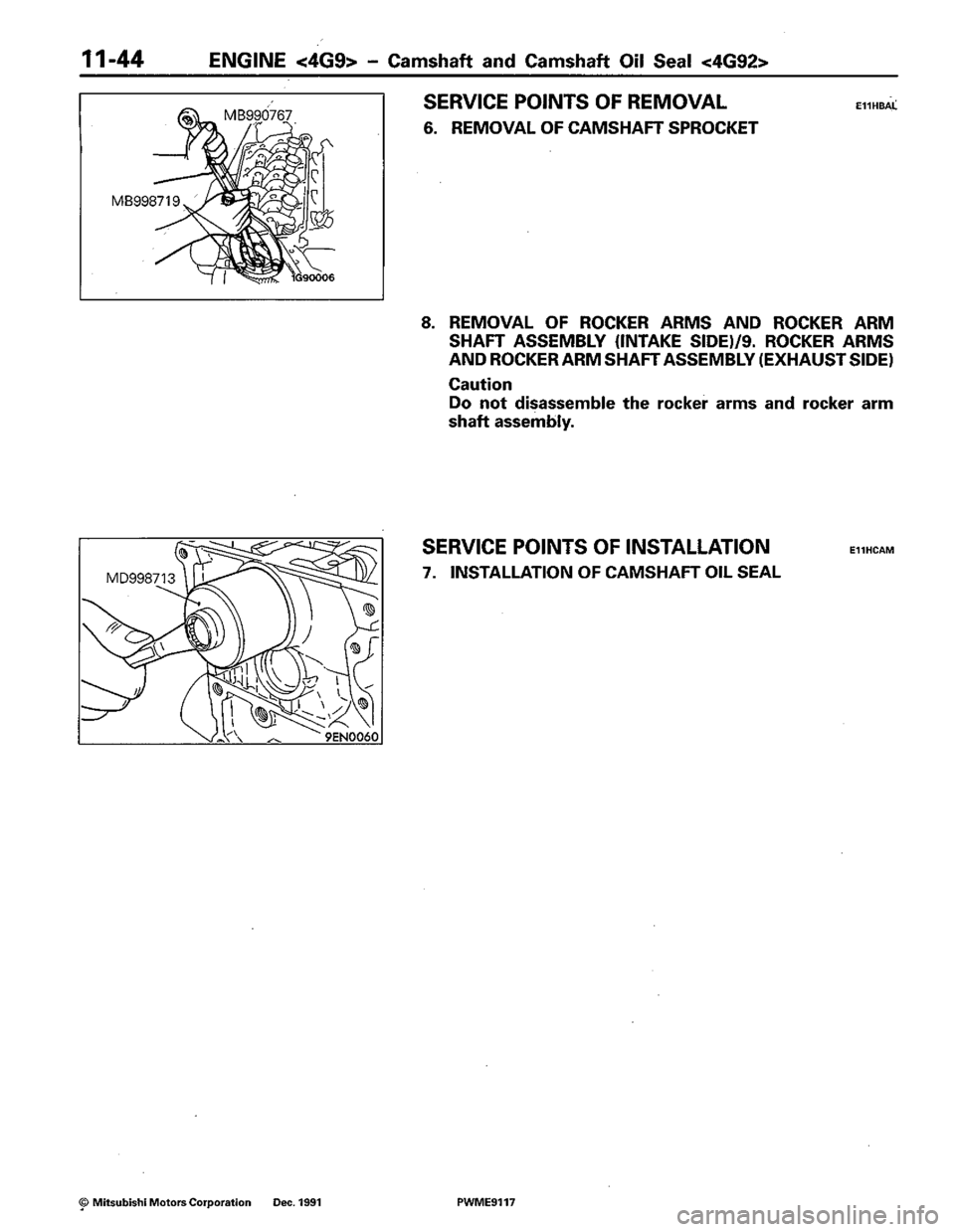 MITSUBISHI COLT 1992 Owners Manual MITSUBISHI COLT 1992 Owners Manual