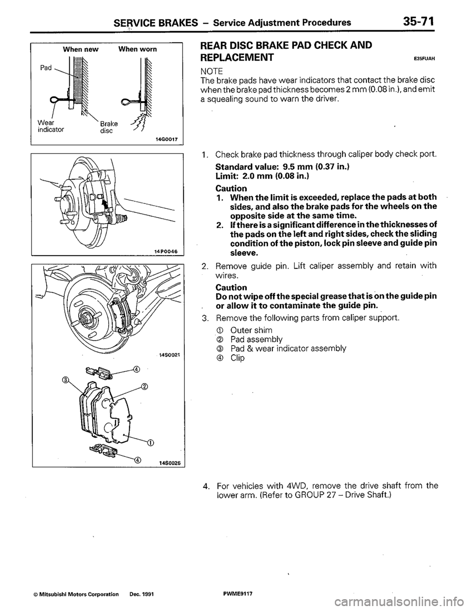 MITSUBISHI COLT 1992 Workshop Manual MITSUBISHI COLT 1992 Workshop Manual