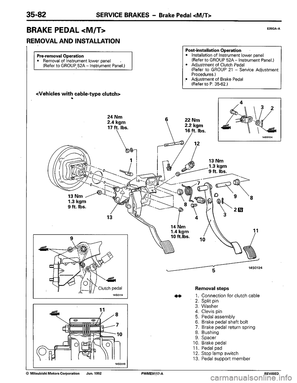 MITSUBISHI COLT 1992 Workshop Manual MITSUBISHI COLT 1992 Workshop Manual