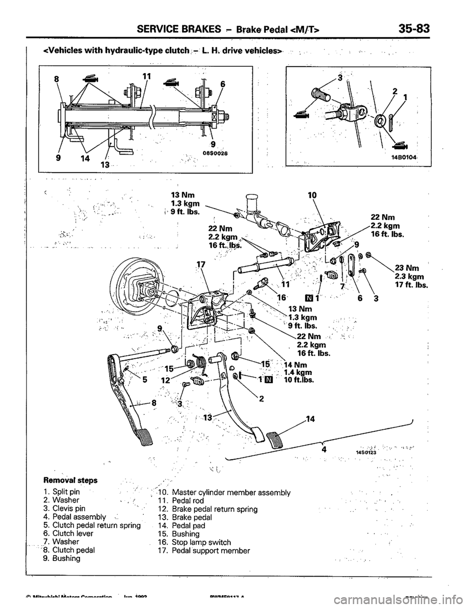 MITSUBISHI COLT 1992 Workshop Manual MITSUBISHI COLT 1992 Workshop Manual