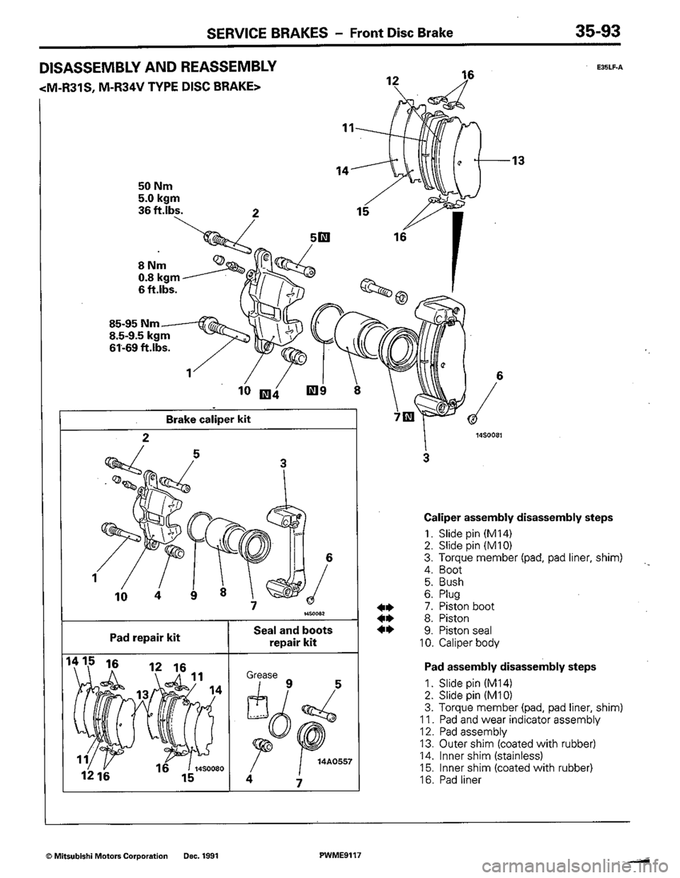 MITSUBISHI COLT 1992 Workshop Manual MITSUBISHI COLT 1992 Workshop Manual