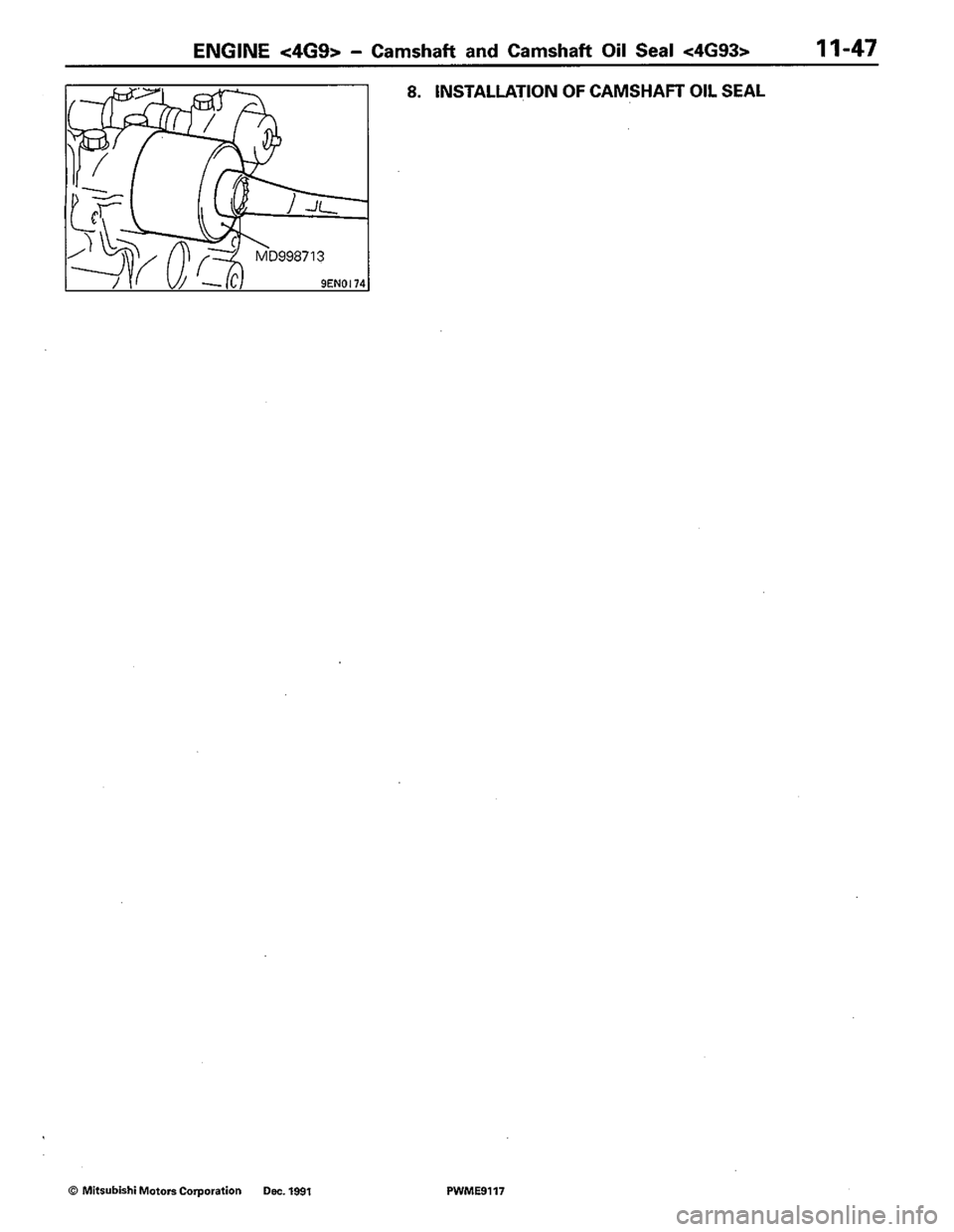 MITSUBISHI COLT 1992 Owners Manual MITSUBISHI COLT 1992 Owners Manual