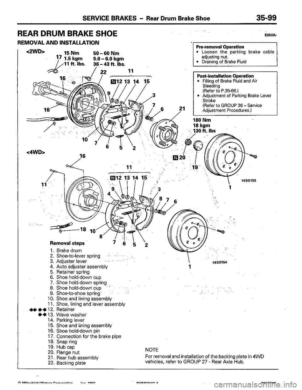 MITSUBISHI COLT 1992 Workshop Manual MITSUBISHI COLT 1992 Workshop Manual