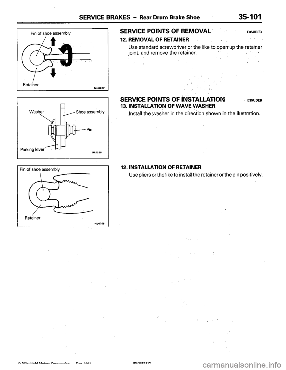 MITSUBISHI COLT 1992 Workshop Manual MITSUBISHI COLT 1992 Workshop Manual