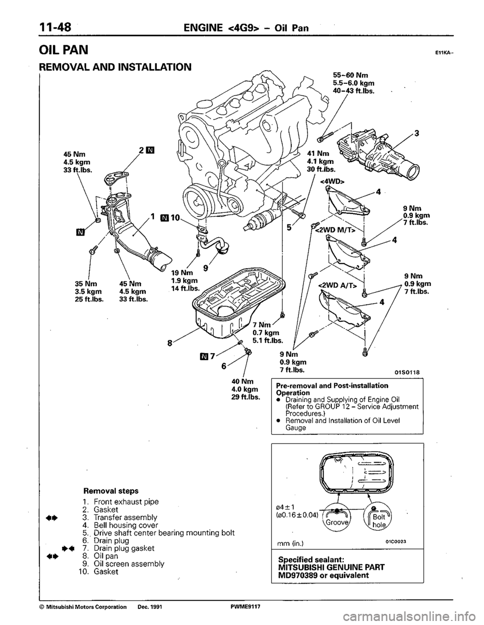 MITSUBISHI COLT 1992 Owners Manual MITSUBISHI COLT 1992 Owners Manual