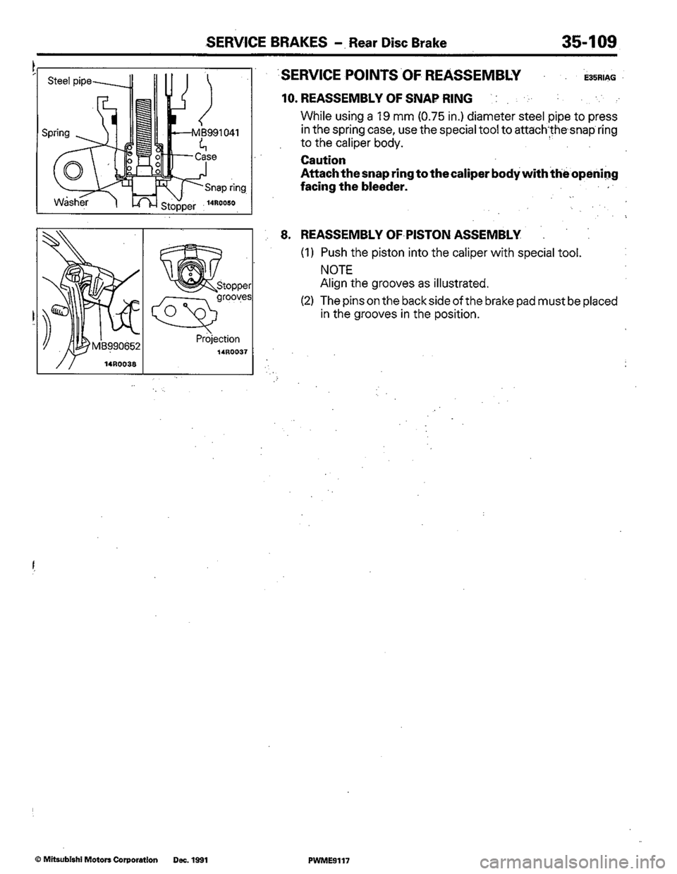 MITSUBISHI COLT 1992 Workshop Manual MITSUBISHI COLT 1992 Workshop Manual