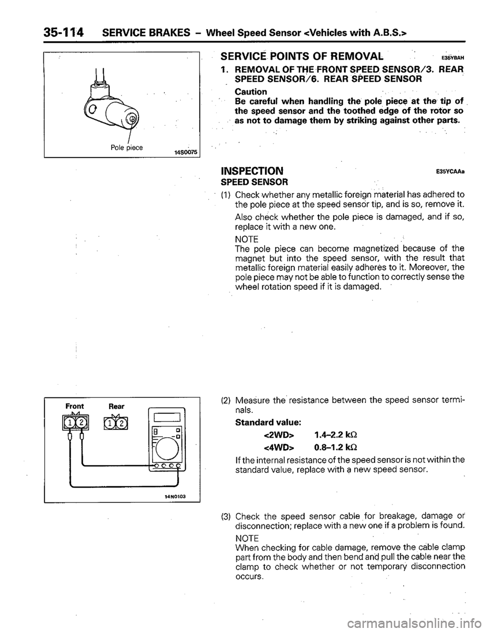 MITSUBISHI COLT 1992 Workshop Manual MITSUBISHI COLT 1992 Workshop Manual