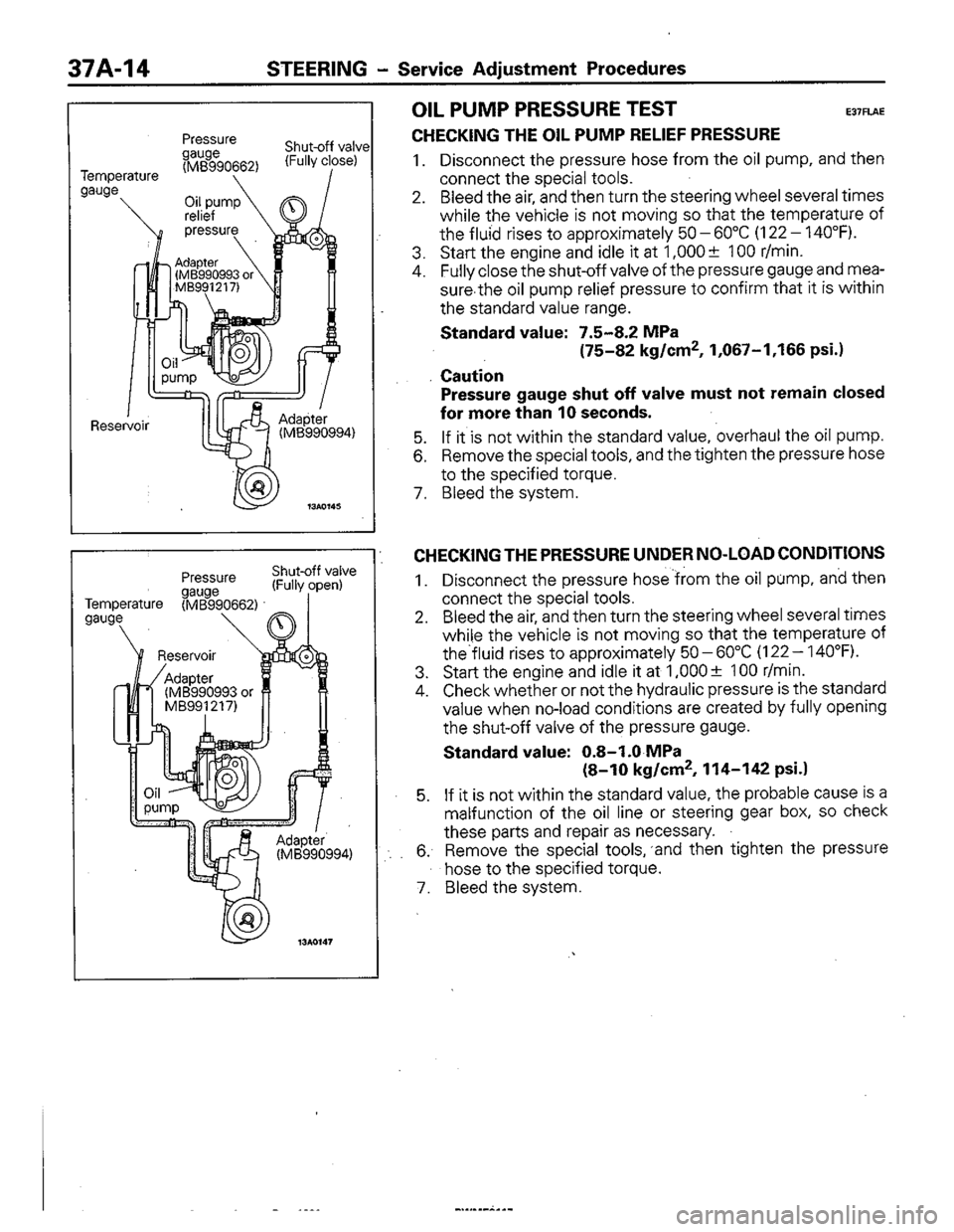 MITSUBISHI COLT 1992  Workshop Manual 