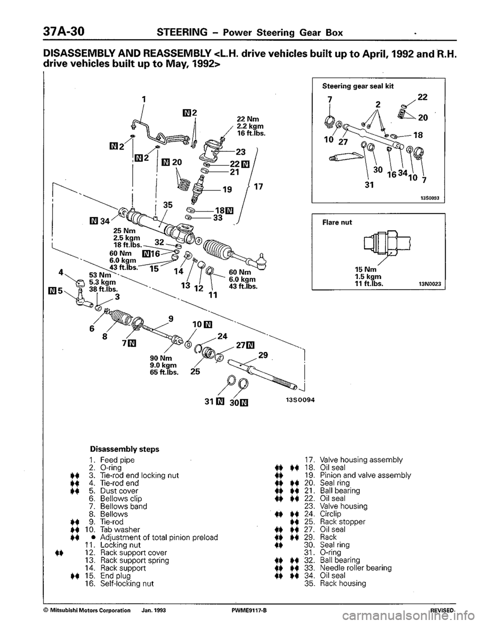 MITSUBISHI COLT 1992 Workshop Manual MITSUBISHI COLT 1992 Workshop Manual