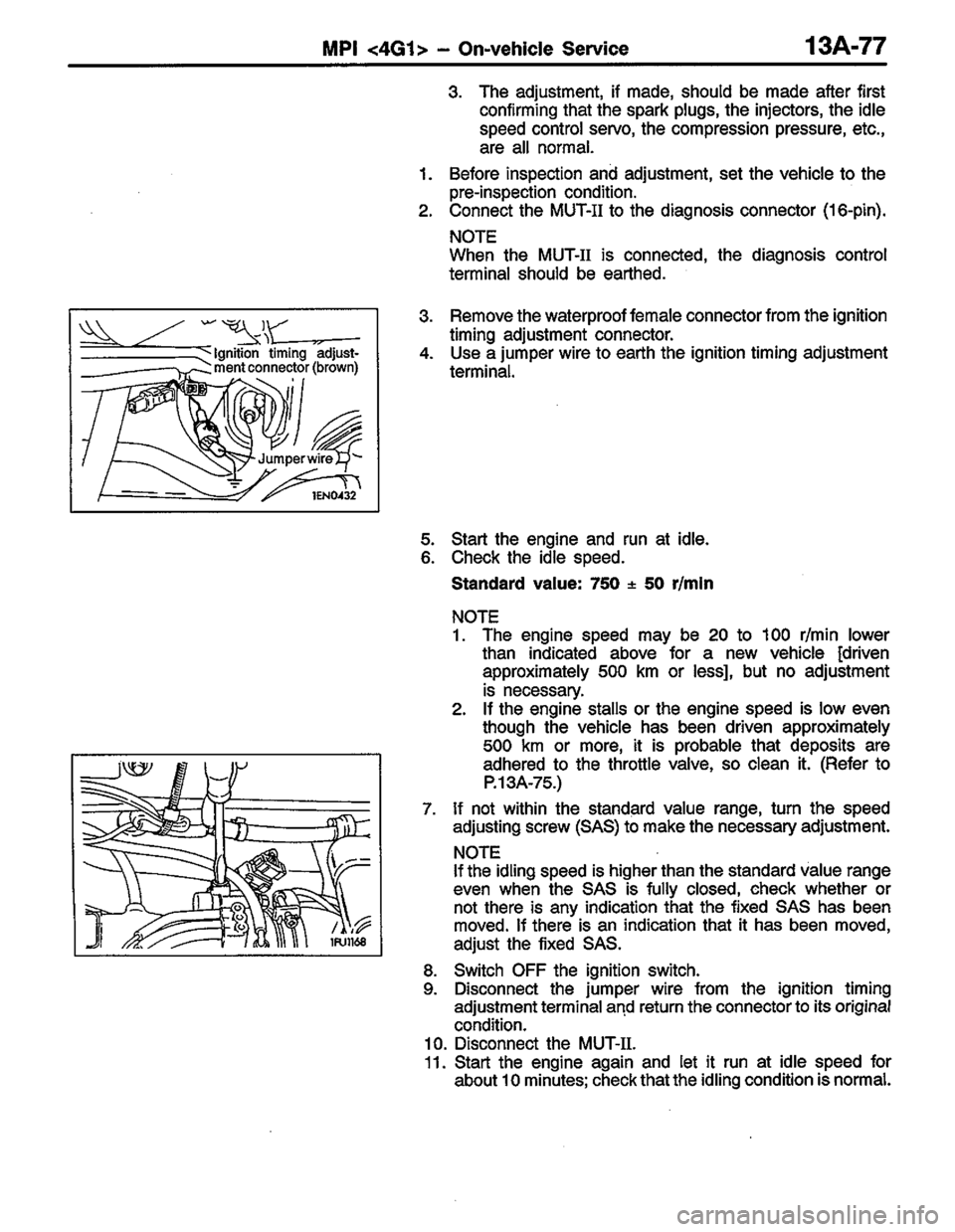 MITSUBISHI COLT 1996 Workshop Manual MITSUBISHI COLT 1996 Workshop Manual