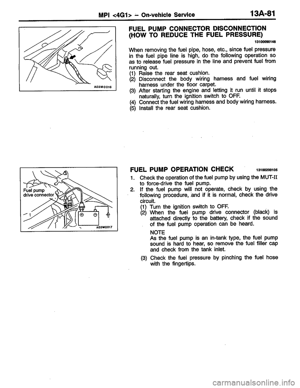 MITSUBISHI COLT 1996 Workshop Manual MITSUBISHI COLT 1996 Workshop Manual