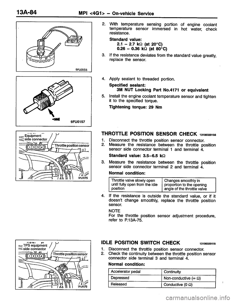 MITSUBISHI COLT 1996 Workshop Manual MITSUBISHI COLT 1996 Workshop Manual