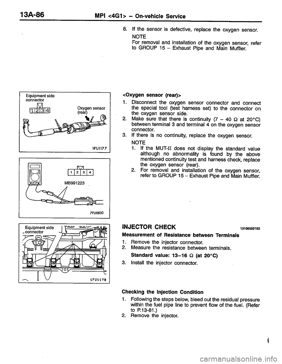 MITSUBISHI COLT 1996 Workshop Manual MITSUBISHI COLT 1996 Workshop Manual