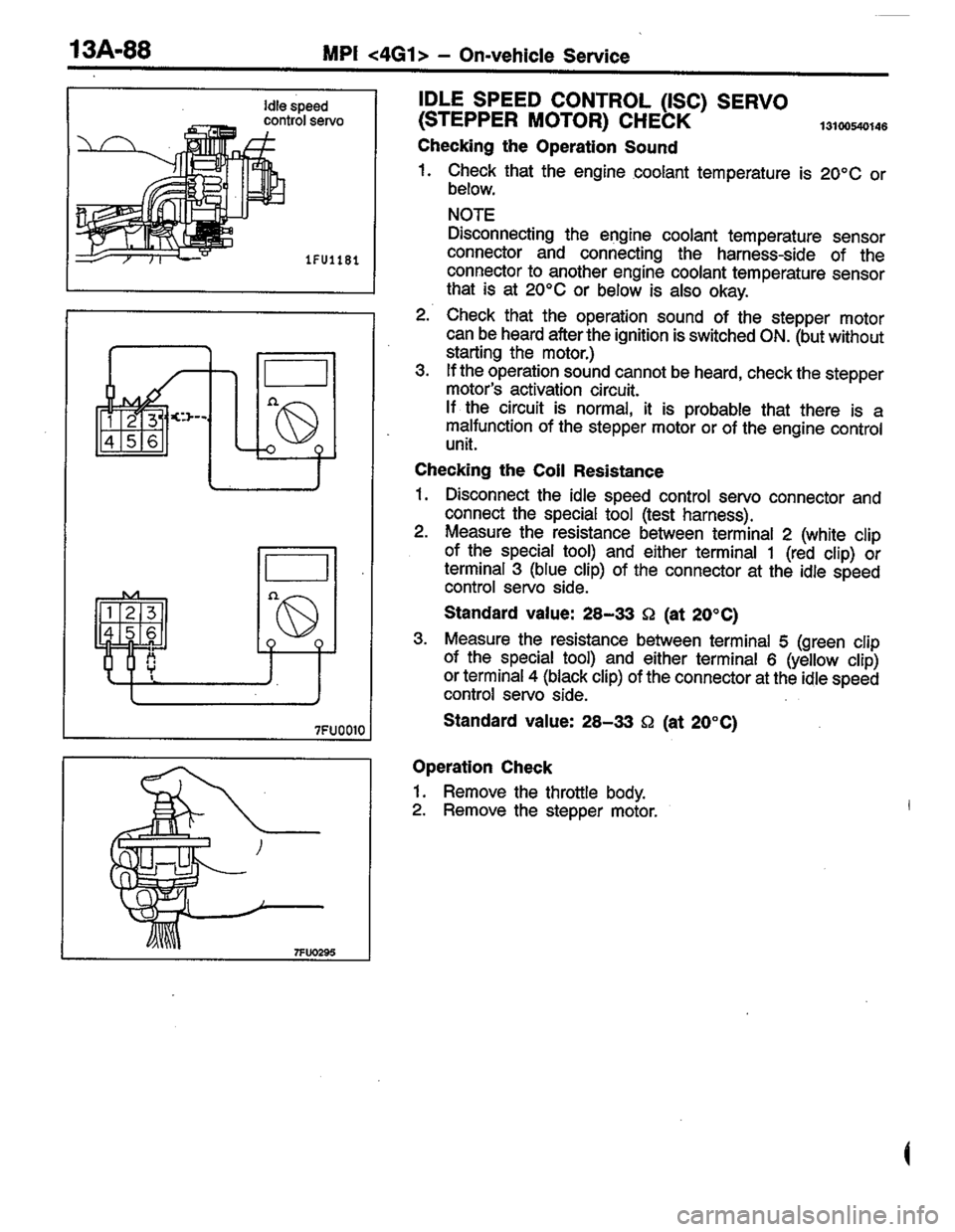 MITSUBISHI COLT 1996 Workshop Manual MITSUBISHI COLT 1996 Workshop Manual