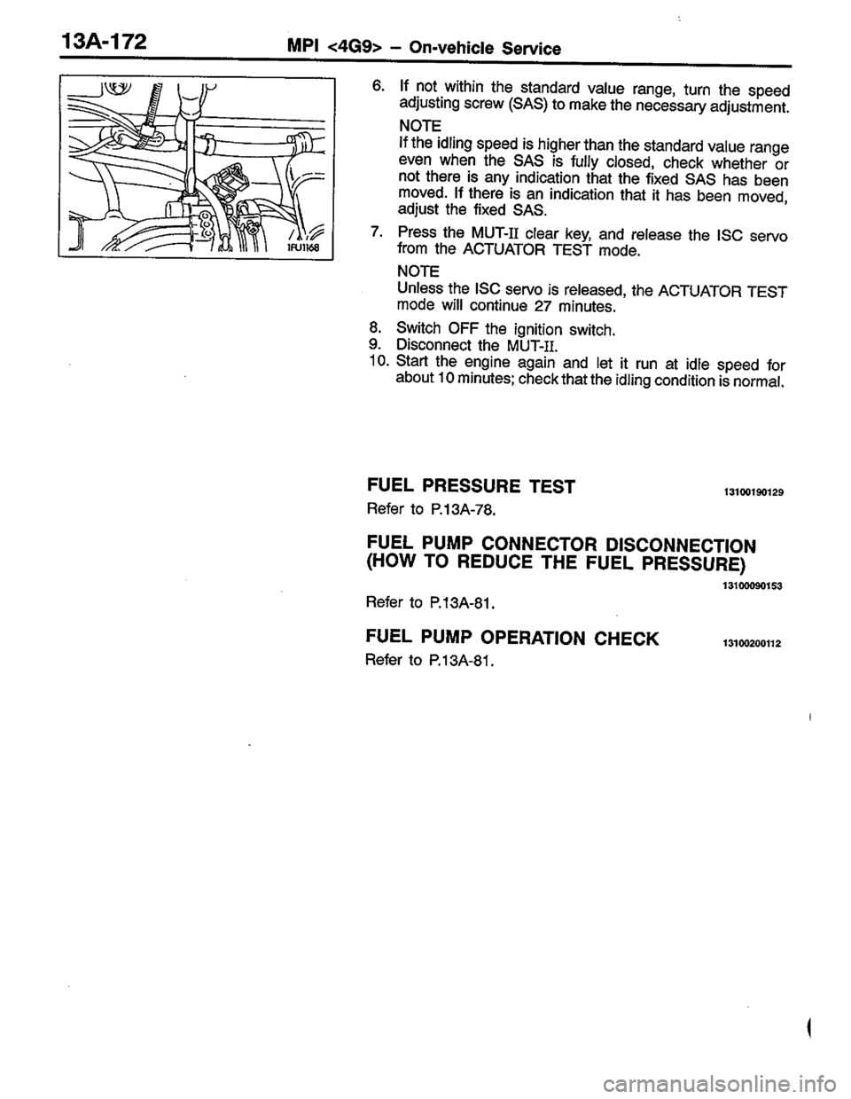 MITSUBISHI COLT 1996 Workshop Manual MITSUBISHI COLT 1996 Workshop Manual