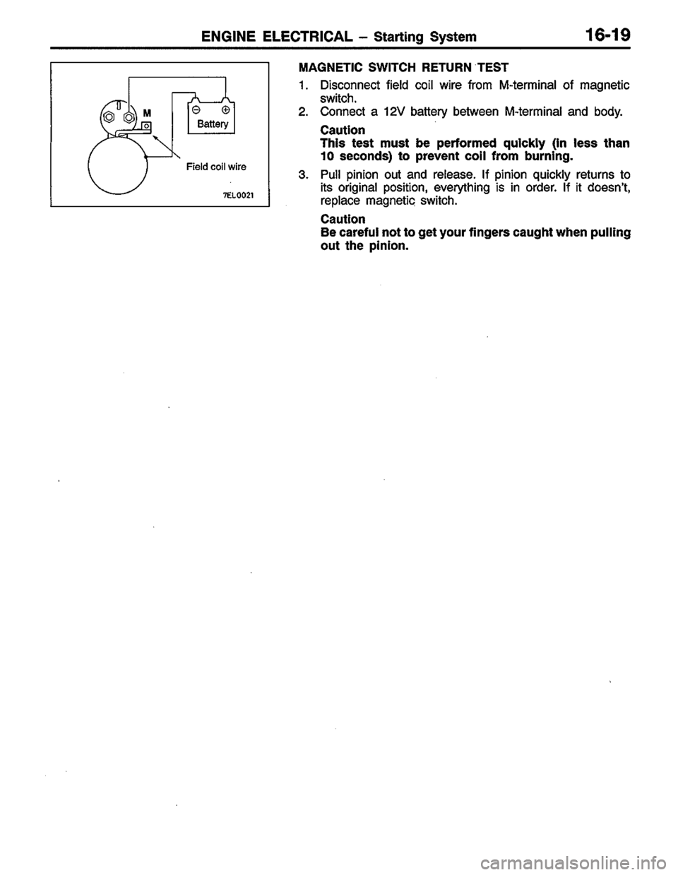MITSUBISHI COLT 1996 Workshop Manual MITSUBISHI COLT 1996 Workshop Manual