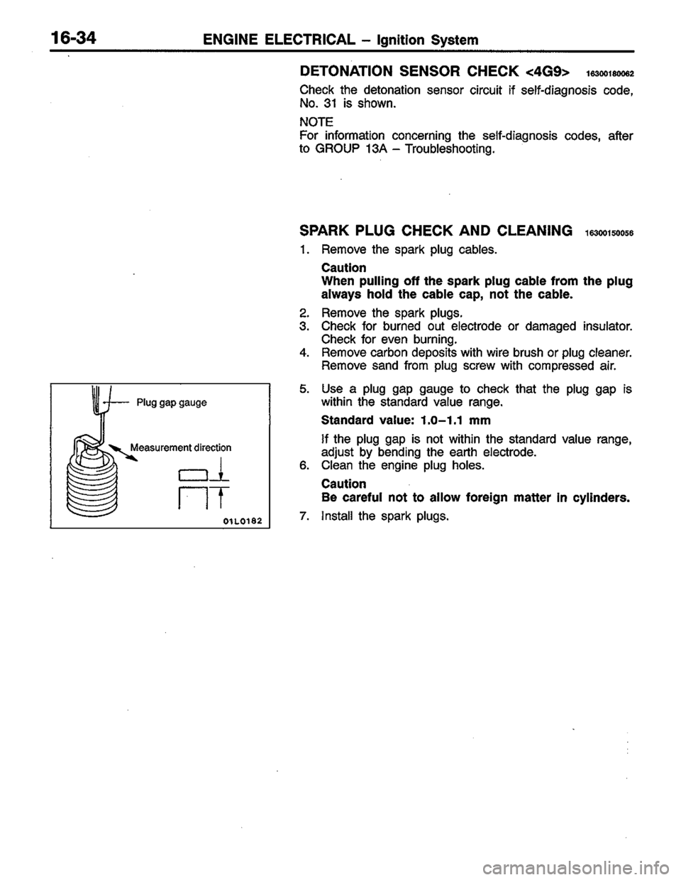 MITSUBISHI COLT 1996 Workshop Manual MITSUBISHI COLT 1996 Workshop Manual