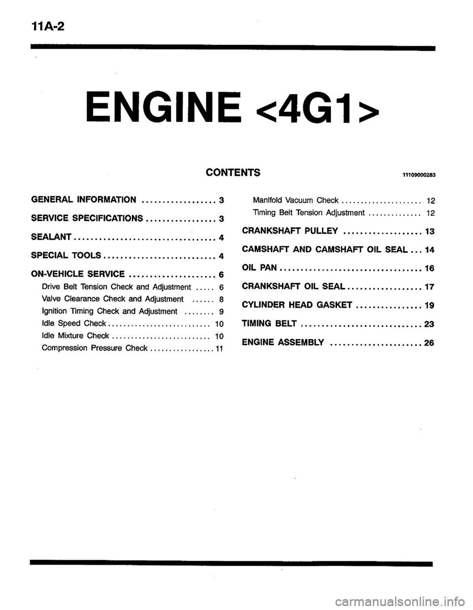 MITSUBISHI COLT 1996 Owners Guide MITSUBISHI COLT 1996 Owners Guide