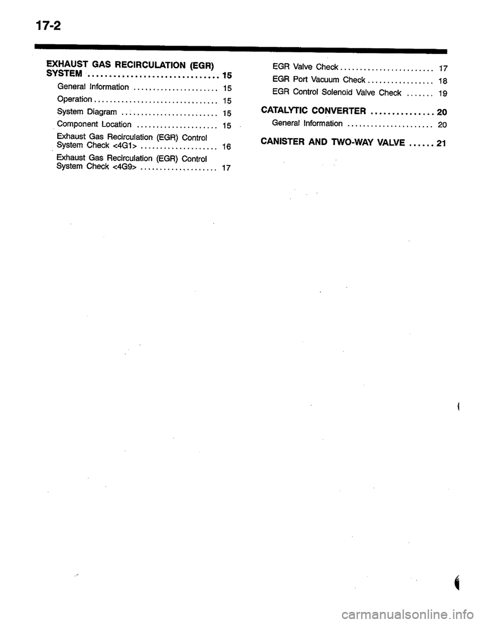 MITSUBISHI COLT 1996 Workshop Manual MITSUBISHI COLT 1996 Workshop Manual