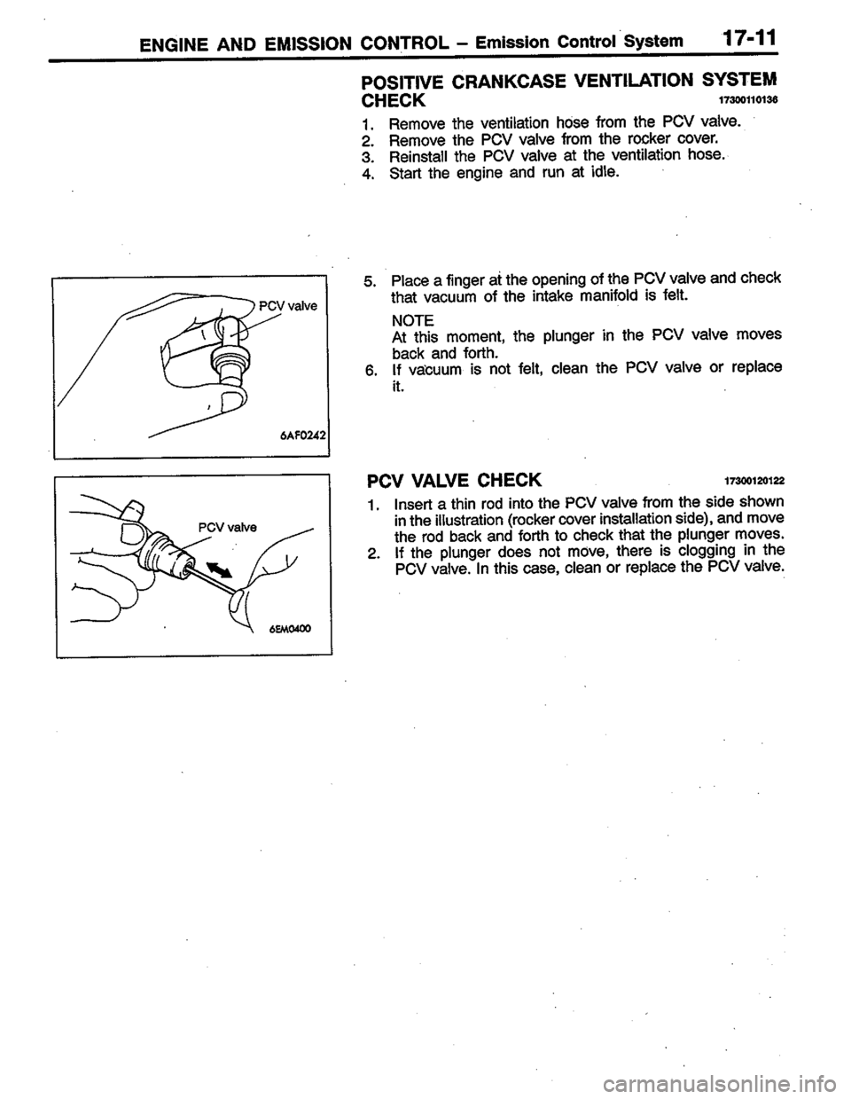 MITSUBISHI COLT 1996 Workshop Manual MITSUBISHI COLT 1996 Workshop Manual