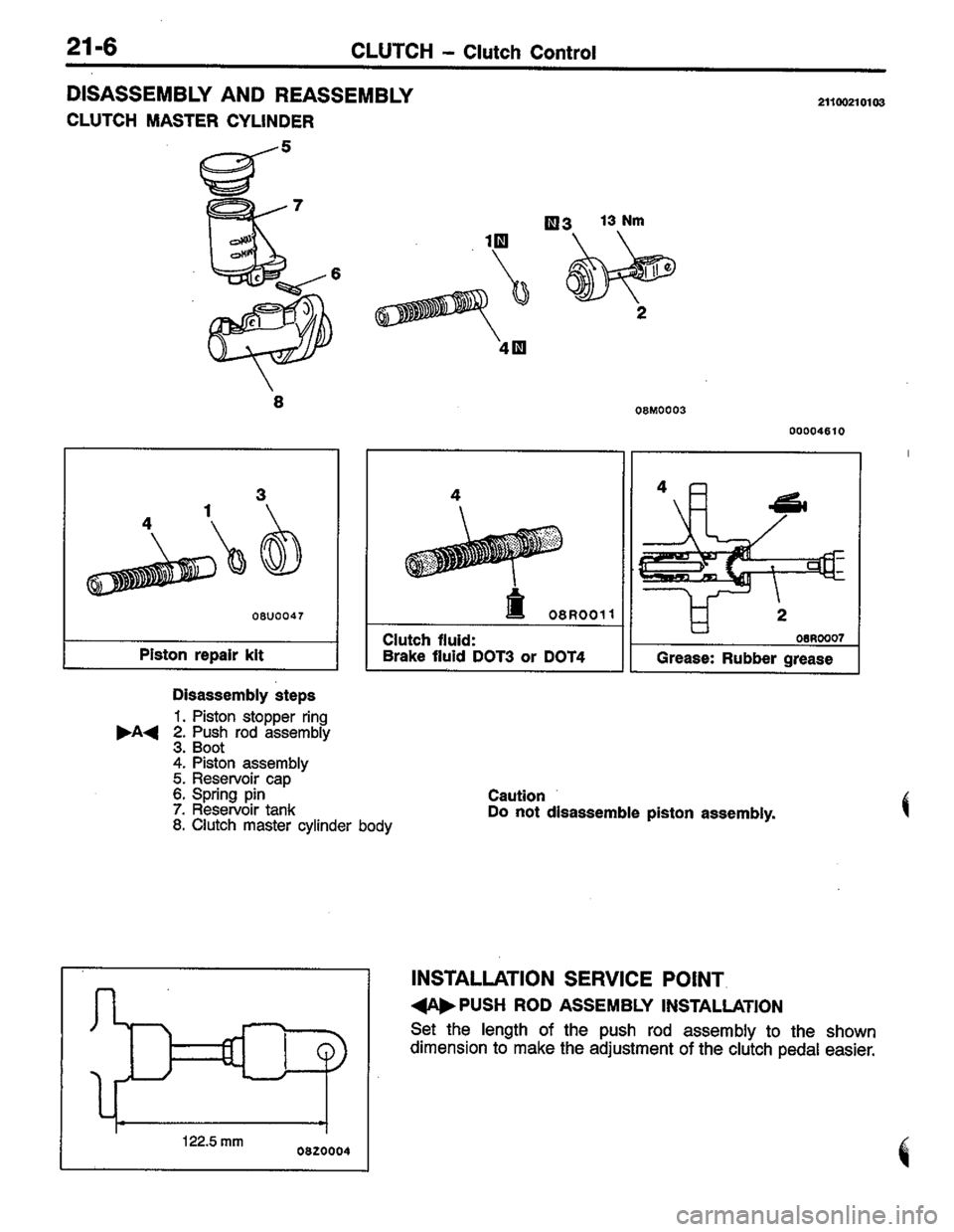 MITSUBISHI COLT 1996 Workshop Manual MITSUBISHI COLT 1996 Workshop Manual