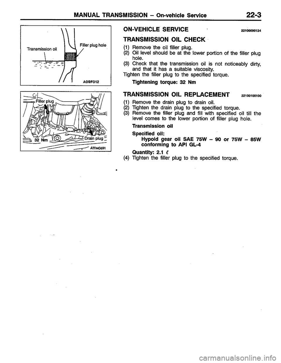 MITSUBISHI COLT 1996 Workshop Manual MITSUBISHI COLT 1996 Workshop Manual