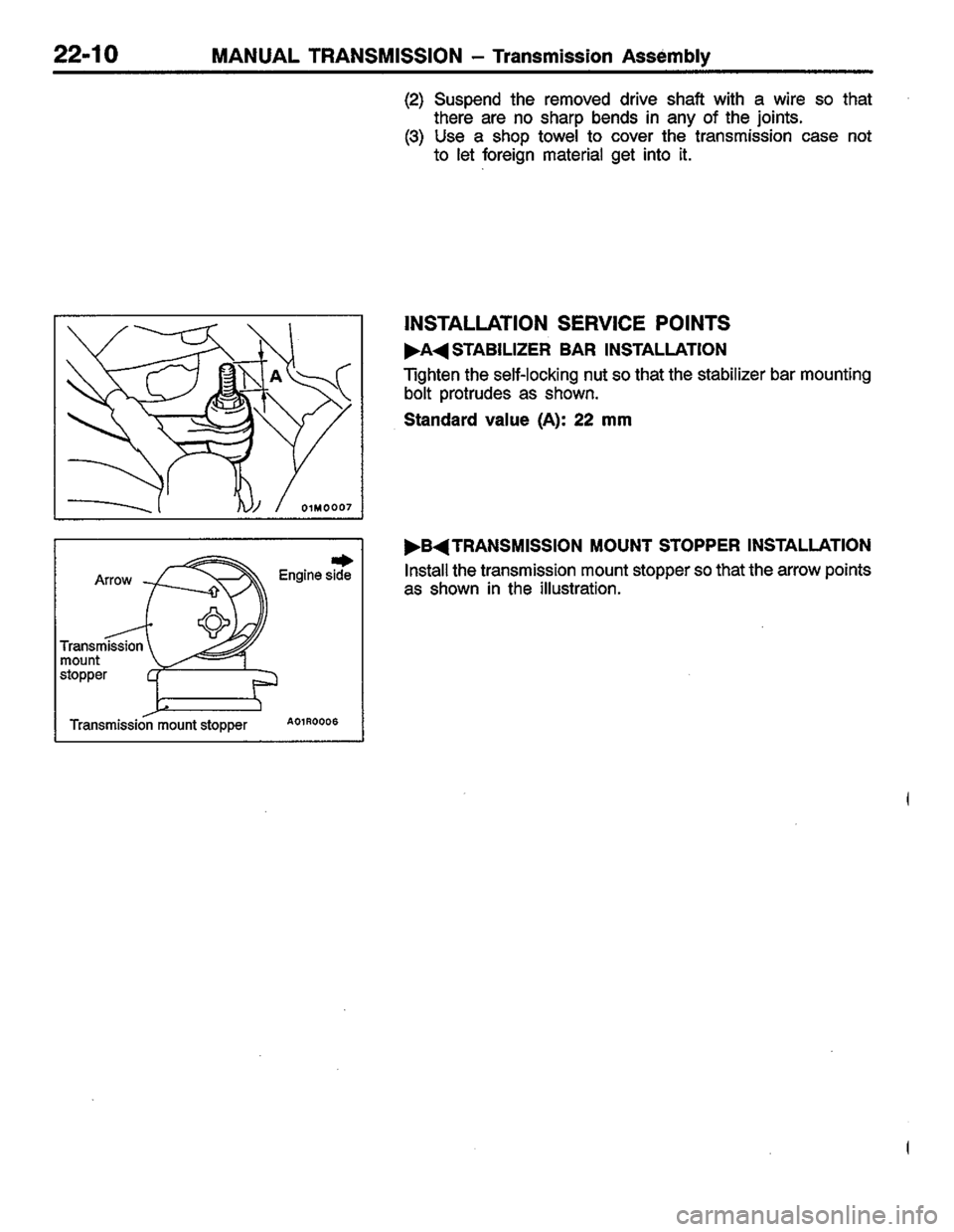 MITSUBISHI COLT 1996 Workshop Manual MITSUBISHI COLT 1996 Workshop Manual
